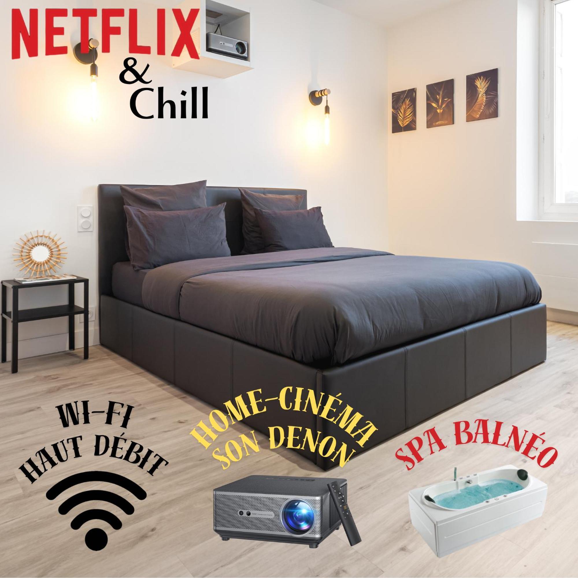 Cinema & Jacuzzi Aux Etoiles - Casabianca Suite Saint-Etienne  Luaran gambar